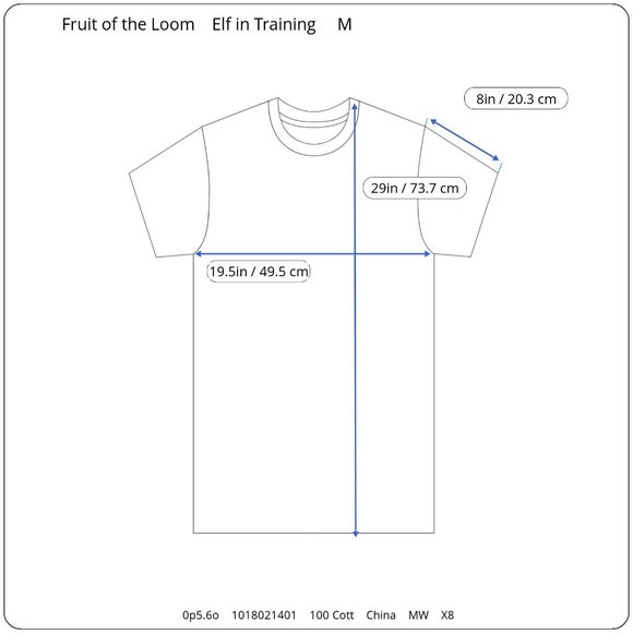 NWT Fruit of the Loom Graphic Elf in Training Christmas Holiday T-Shirt Tee M - Picture 8 of 8